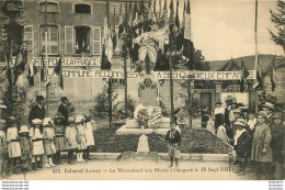 BELMONT LE MONUMENT AUX MORTS INAUGURE LE 18 SEPTEMBRE 1921 - Belmont De La Loire