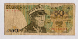 POLOGNE       50 ZLOTYCH   1975  BANK POLSKY - Polen