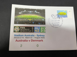 24-1-2024 (2 X 14) 2 Covers - FIFA Women's Football World Cup 2023 - Australia V Denmark - Autres & Non Classés