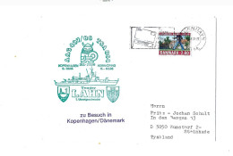 1.U Boots Geschwader.Tender Lahn.Expédié De Copenhague à Steinhude (Allemagne) - Cartas & Documentos