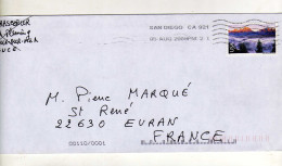 Enveloppe AMERIQUE U.S.A. Oblitération SAN DIEGO 05/08/2009 - Cartas & Documentos