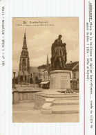 CPA Carte Postale Collée Sur Une Fiche Explicative Belgique Bruxelles Anderlecht Eglise Et Monument  VM76442 - Anderlecht