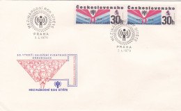 INTERNATIONAL YEAR OF THE CHILD 1979 COVERS  FDC UNCIRCULATED Tchécoslovaquie - FDC