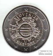 Slowenien 2012 Stgl./unzirkuliert Stgl./unzirkuliert 2012 2 EURO 10 Jahre EURO Bargeld - Eslovenia