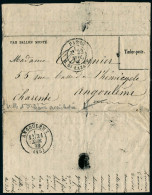 Lettre La Ville D'Orleans, Gazette Des Absents N° 10 23 Nov 70, Départ Paris Rue St Lazare 23 Nov 70 Pour Angoulême, Arr - Autres & Non Classés