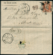 Lettre LE DAGUERRE, Paris 9.11.70, Gazette Des Absents N° 6 à Destination D'Amsterdam, Cachet D'arrivée + Marque E 48, S - Sonstige & Ohne Zuordnung