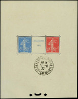 Neuf Avec Charnière N° 2a, Bloc De Strasbourg Obl Hors Timbres, T.B. - Autres & Non Classés