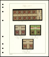 Neuf Sans Charnière N° 17/9, Les 3 Val. En Paire, Chiffres Espacés Tenant à Normal + N°19 Bloc De 10 Millésime 6 Avec Ch - Otros & Sin Clasificación