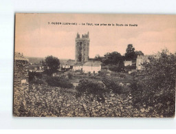 OUDON : La Tour, Vue Prise De La Route De Couffé - Très Bon état - Oudon