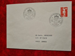 Lettre / Carte 1990 CACHET MILITAIRE EXPO FRANCO ALLEMANDE OUVERTURE MUR DE BERLIN B.P.M. 600 - Sonstige & Ohne Zuordnung