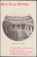 Great Roman Bath, Bath, Somerset, 1910 - Wilkinson Postcard - Bath