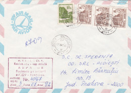 COVERS NICE FRANKING , 1992 ROMANIA - Cartas & Documentos