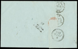Obl. Lettre Taxée à 25, Frappée Du CàD De TROYES Du 3 Février 1853 à Destination De BOLOGNE-SUR-MARNE. Cursive"50 Bologn - 1849-1850 Cérès