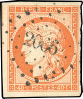 Obl. 5a -- 40c. Orange Vif. Obl. Légère. TB. - 1849-1850 Cérès