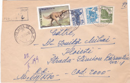 HISTORICAL ANIMALS  COVERS NICE FRANKING , 1994  ROMANIA - Briefe U. Dokumente