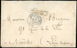 Obl. Lettre En Franchise Frappée Du Cachet Rouge ARMEE DU RHIN - QR GI 1R CORPS Du 30 Juillet 1870 à Destination De LEVA - Guerre De 1870