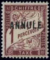 * 10CI1/41CI1 -- Timbres-Taxe. 9 Valeurs. Timbres-Taxe Surch. ANNULE. TB. - Cours D'Instruction