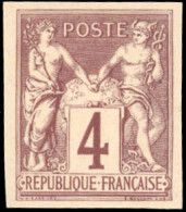 (*) 39 -- 4c. Lilas-brun S/gris. Type II. Tirage De Luxe S/bristol. Exposition De 1900. SUP. - Other & Unclassified