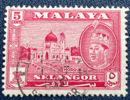 Malaya Selangor - Maleisië - C4/49 - 1957 - (°)used - Michel 93 - Sultan Abdul Aziz & Moskee - Selangor