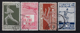 Turkey: Mi 1090 - 1093 Oblitéré/cancelled/used 1940 - Gebraucht