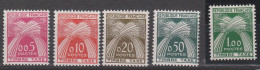 France - Francia 1960 - Tax N. 90/94 MNH - 1960-... Ungebraucht