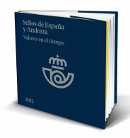 2022-AÑO COMPLETO DE ESPAÑA Y ANDORRA EN LIBRO-ÁLBUM DEL SERVICIO FILATÉLICO DE CORREOS SIN SELLOS - Full Years