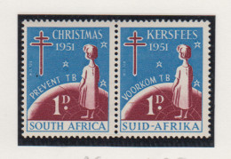 Zuid-Afrika Kerstvignet Jaar 1951 Paartje Of In Engels Of Afrikaans - Sonstige & Ohne Zuordnung