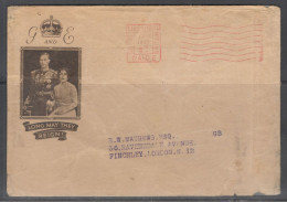 Great Britain - United Kingdom. Metter Cancellation On Letter, Sent From Liverpool On 4.04.1937 To London - Briefe U. Dokumente