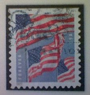 United States, Scott #5659, Used(o) Booklet, 2022, Flag Definitive, (58¢) Forever - Gebraucht