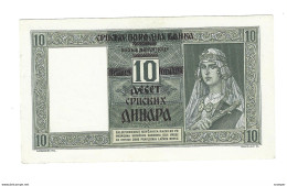 *serbia 10 Dinara 1941   22  Unc !!! - Serbia