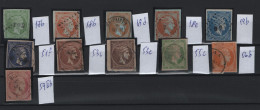 GREECE 1862- 1886 LARGE HERMES HEAD COLLECTION OF 11 DIFFERENT USED STAMPS  HELLAS CATALOGUE VALUE EURO 215.00 - Used Stamps