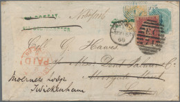 India: 1868 Cover From Calcutta To London And Redirected To Twickenham, Franked - 1882-1901 Empire