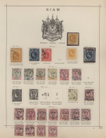Thailand: 1883/1928, Used And Mint Collection On Schaubek Album Pages, Well Fill - Thaïlande