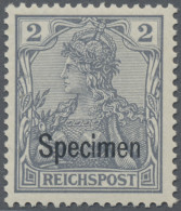 Deutsches Reich - Germania: 1900 Kompletter Satz Von 2 Pf. Bis 80 Pf. Mit Aufdru - Neufs