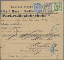 Deutsches Reich - Privatpost (Stadtpost): 1887, LEIPZIG, Express-Packet-Verkehr, - Postes Privées & Locales