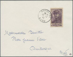 Dt. Besetzung II WK - Frankreich - Dünkirchen: 1940, 1 Fr + 50 C Schwärzlichgrau - Occupation 1938-45