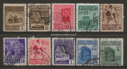 RSI502-511U1 - Repubblica Sociale Italiana, 1944/45, Sass. Nr. 502/511, Serie Completa °/ - Afgestempeld