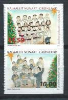 Groënland 2014 N°660/661 Neufs Adhésifs Issus De Carnet, Noël - Ungebraucht