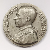 Città Del Vaticano Pio XII° 1939-1958 Eugenio Pacelli Medaglia Ma SS PETRUS ET PAULUS 75,49 Gr. 50 Mm - Monarchia/ Nobiltà