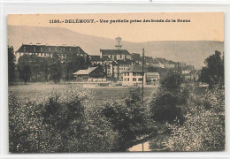 Delémont Vue Partielle Prise Des Bords De La Sorne 1911 - Delémont