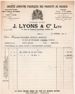 75 PARIS LYONS Produits De Marque  1934   -  X188 - Drogisterij & Parfum