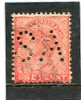 AUSTRALIA/SOUTH AUSTRALIA - 1904  SERVICE  1d.  ROSINE  PERF  SA  FINE  USED - Used Stamps