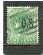 AUSTRALIA/SOUTH AUSTRALIA - 1894 SERVICE  1d.  GREEN  FINE  USED  SG O56 - Used Stamps