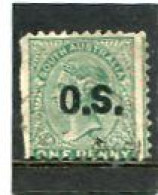 AUSTRALIA/SOUTH AUSTRALIA - 1876  SERVICE  1d.  GREEN  FINE  USED  SG O43 - Used Stamps
