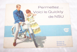 DEPLAINT PUB PUBLICITAIRE CYCLOMOTEUR CYCLO MOTEUR NSU QUICKLY N, S, S/2 - Motorfietsen