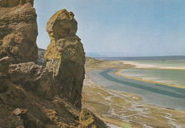 CARTOLINA  SODOM,GIORDANIA-"LOT'S WIFE" AND THE DEAD SEA-THE SALT PILLAR POINTED OUT AS LOT'S WIFE-VIAGGIATA 1974 - Jordanie