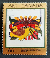 Canada 1993  USED  Sc1466    86c  Masterpieces Of Art, Drawing For The Owl - Used Stamps
