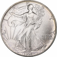 États-Unis, Dollar, Silver Eagle, 1992, 1 Oz, Argent, SUP - Silber