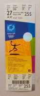 Athens 2004 Olympic Games -  Handball Unused Ticket, Code: 255 / Helliniko Indoor Arena - Apparel, Souvenirs & Other