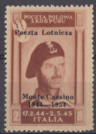 ITALIA - CORPO POLACCO -  1954 - Posta Aerea Unificato A1, Nuovo MNH. - 1946-47 Período Del Corpo Polacco